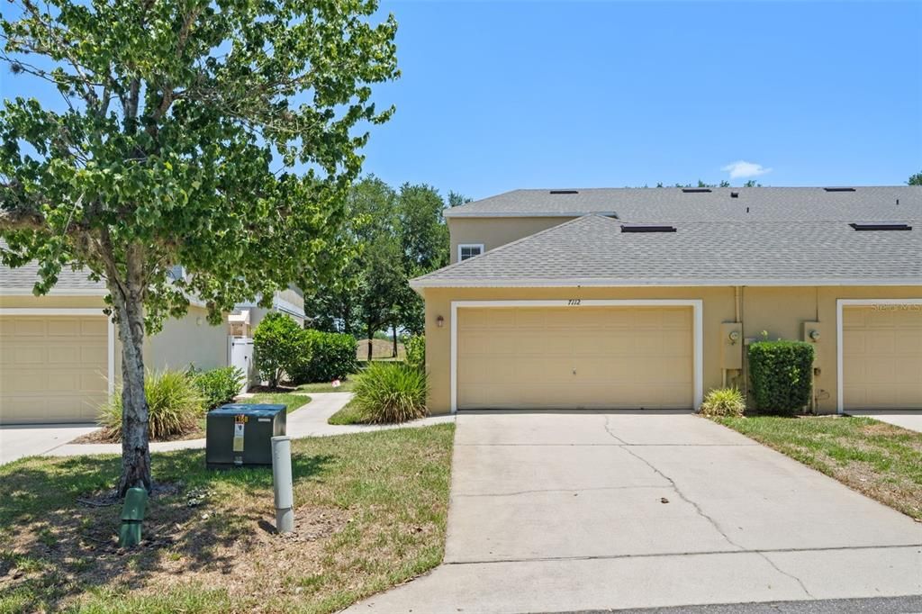 Driveway and garage