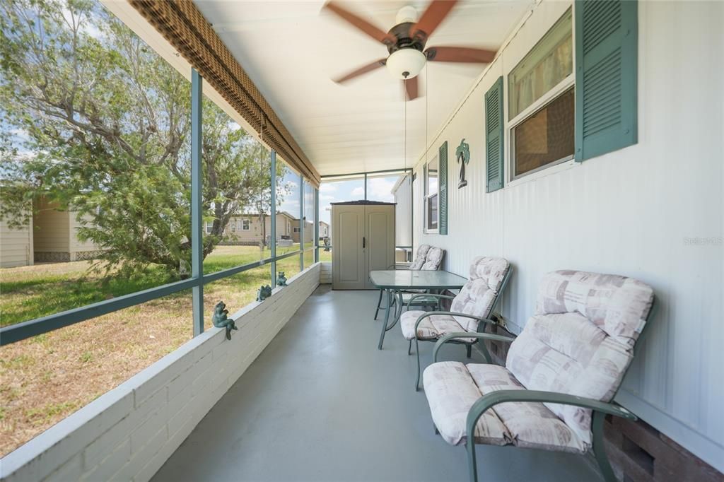 another view of screened in back patio