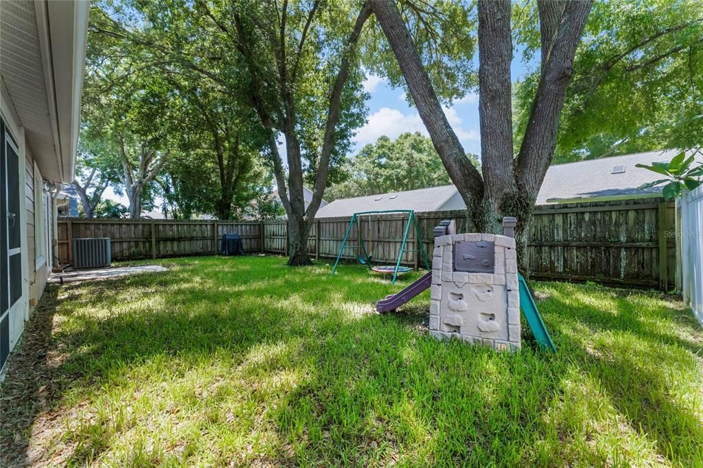 Spacious Fenced in Backyard Area to Play and Enjoy