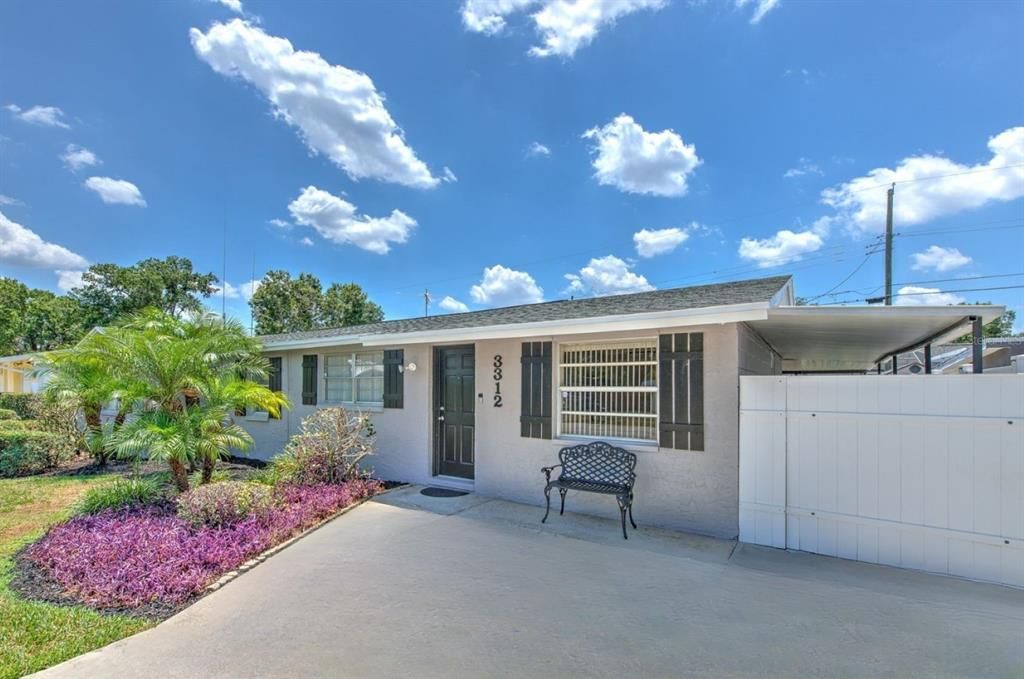 Front entrance of home