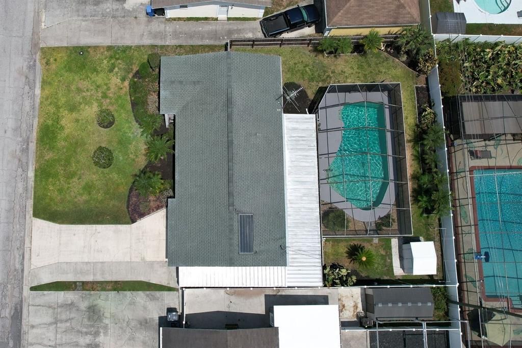 Aerial view of Pool Home