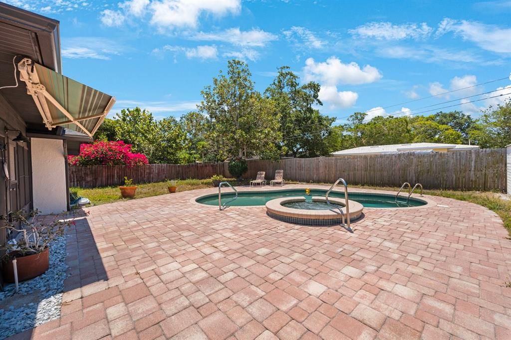 Large Paver Pool Deck