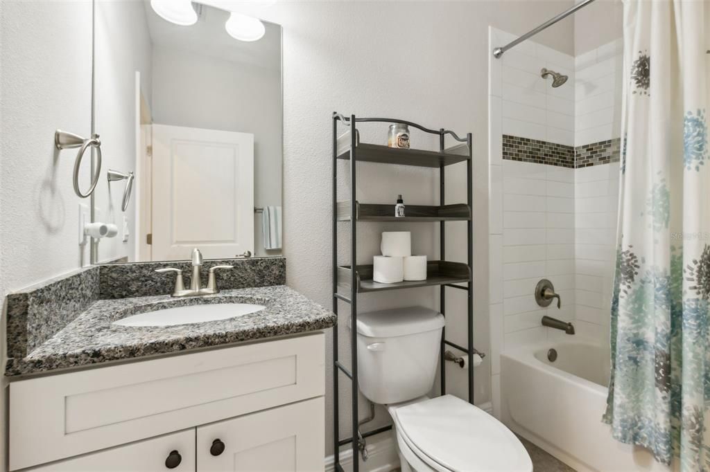 Guest Bath 3 Granite and Custom Tile Shower