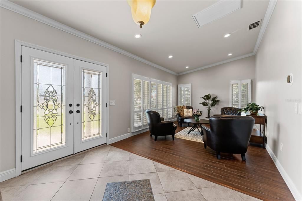 front doors and formal living room