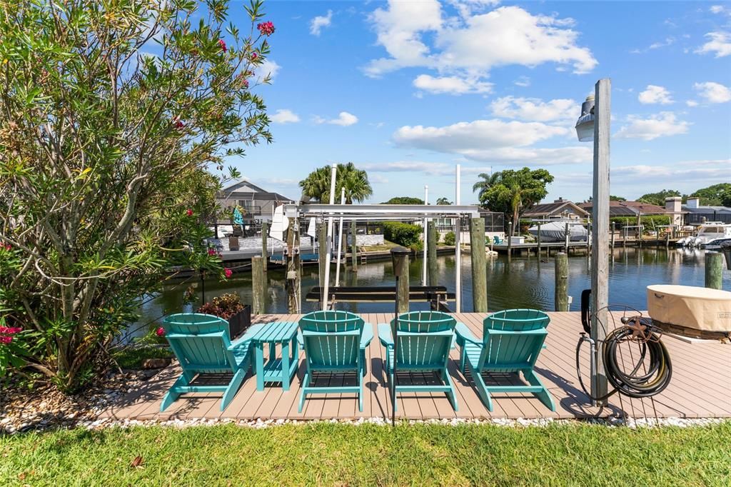 looking towards boat dock