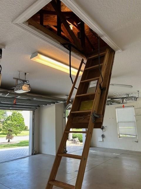 attic is high, easy to stand up and move around