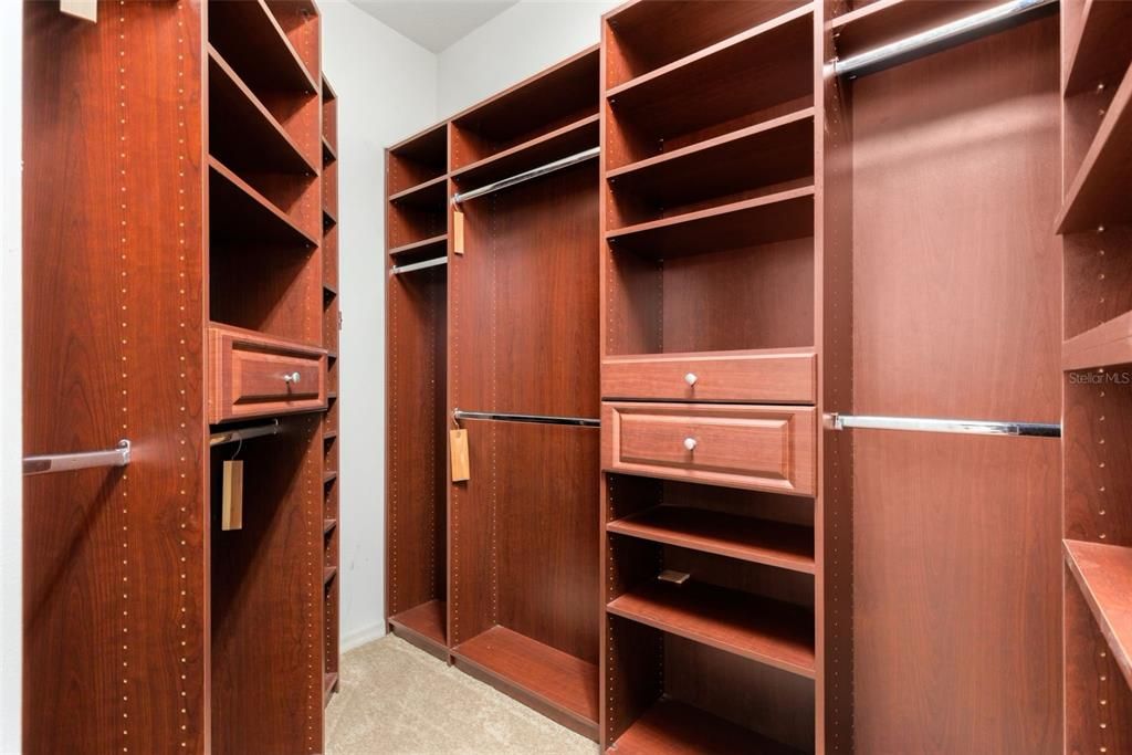 Master Closet w/closet organizer