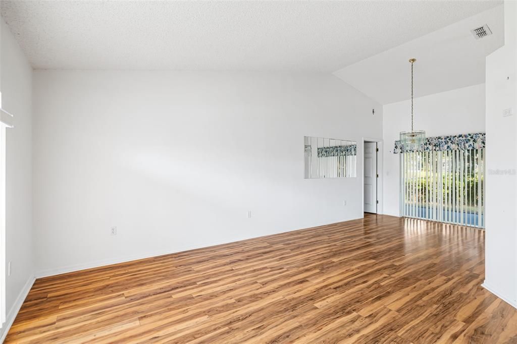 Living room and dining combo