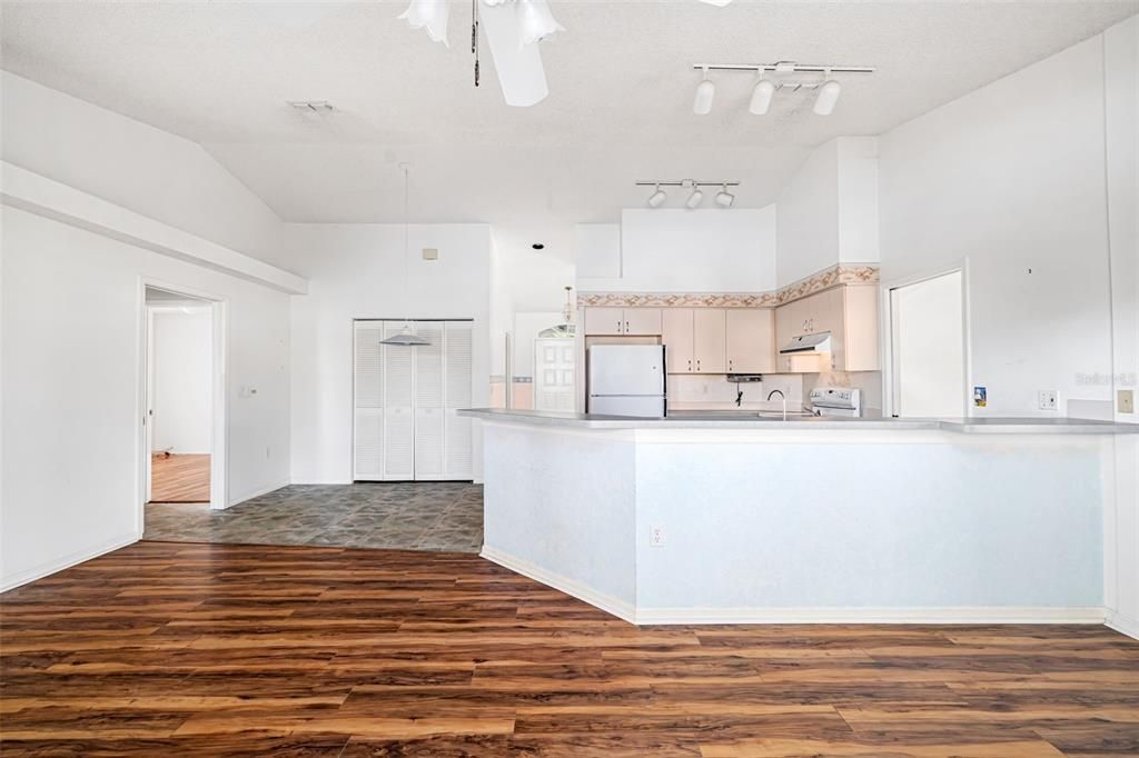 Second living room and kitchen area