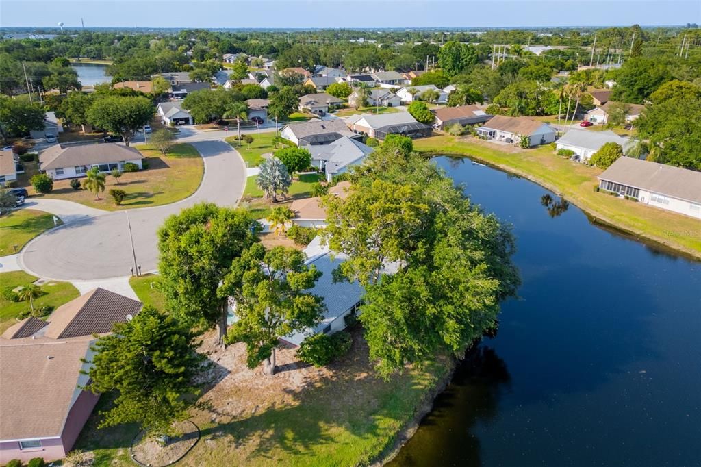 Aerial of water view