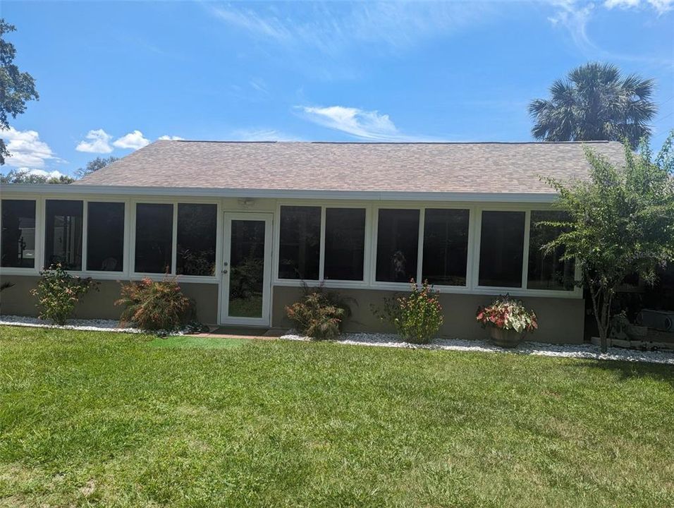 Rear View of the Sunroom