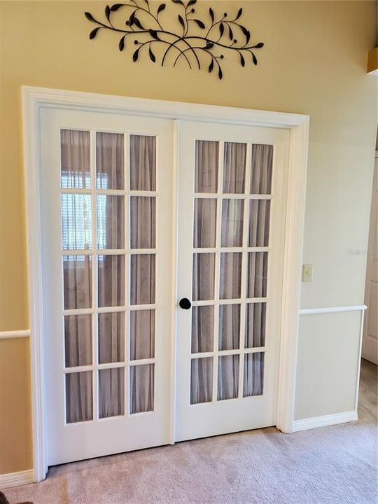 French Doors to Bonus Room