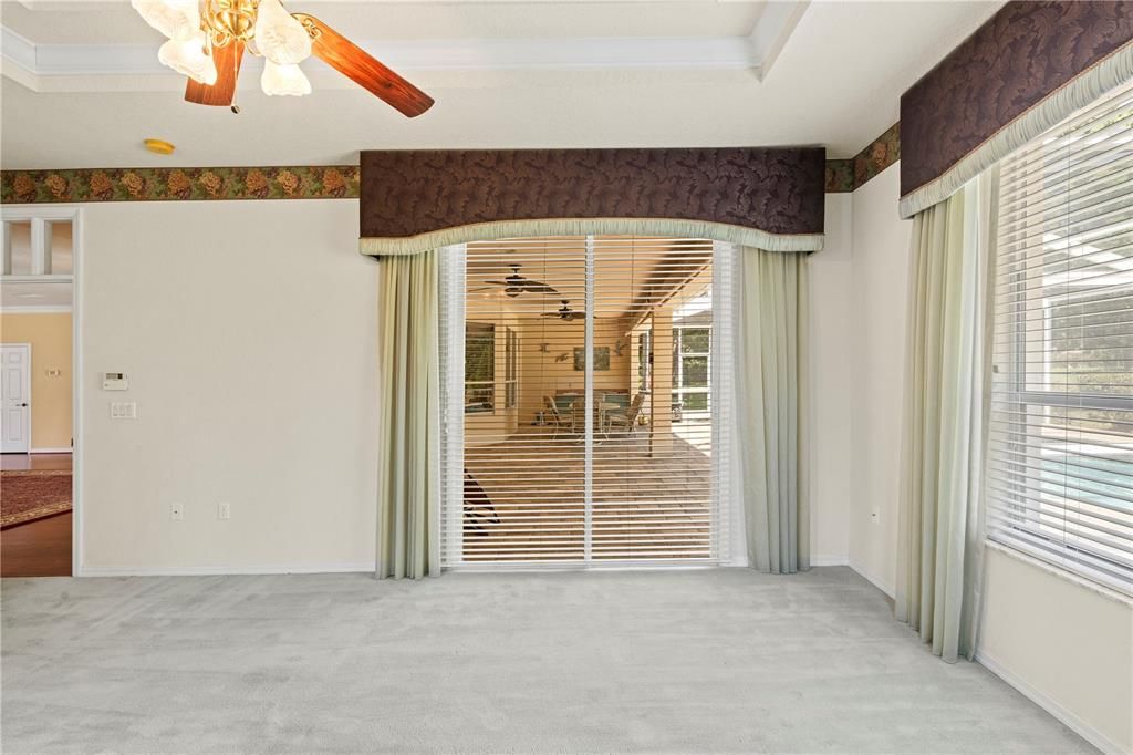 Pool & Lanai Access from Master Bedroom