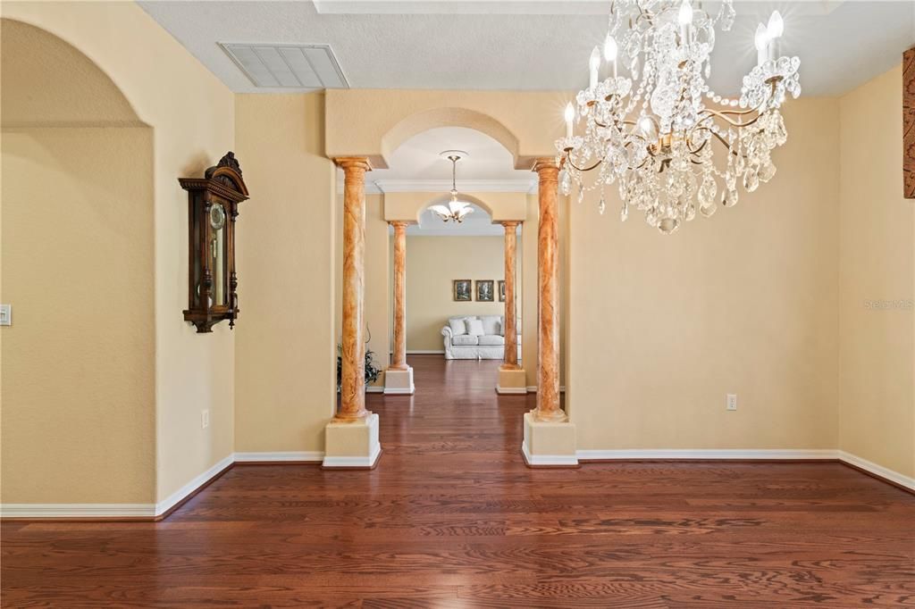 View of Formal Living Rm from Dining Rm