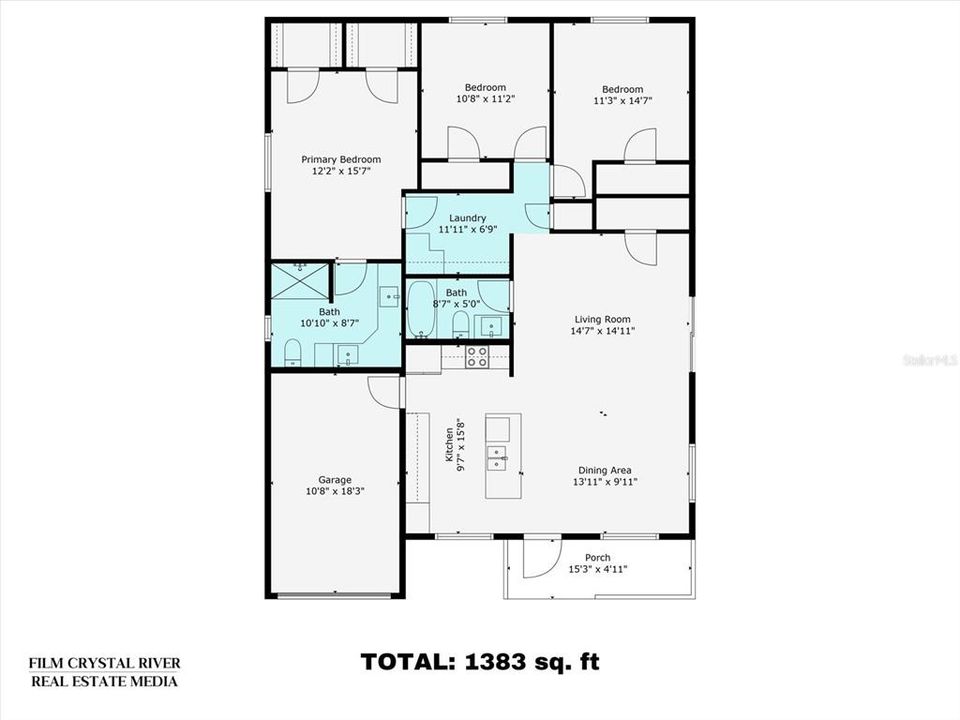 Lucas Model Floor Plan-1383sqft Living Space