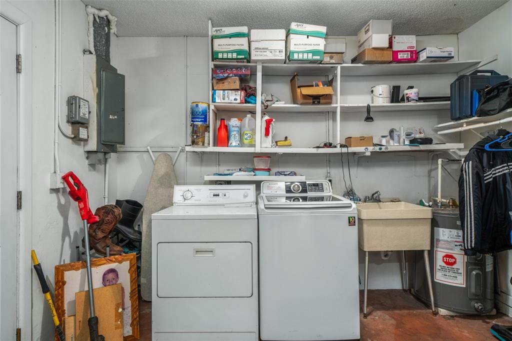 Laundry- in garage