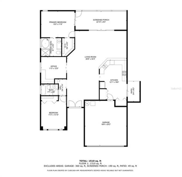 For Sale: $525,000 (2 beds, 2 baths, 1638 Square Feet)