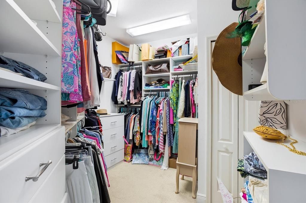 And hers- a dreamy walk-in closet to host all of your fabulous fashion finds