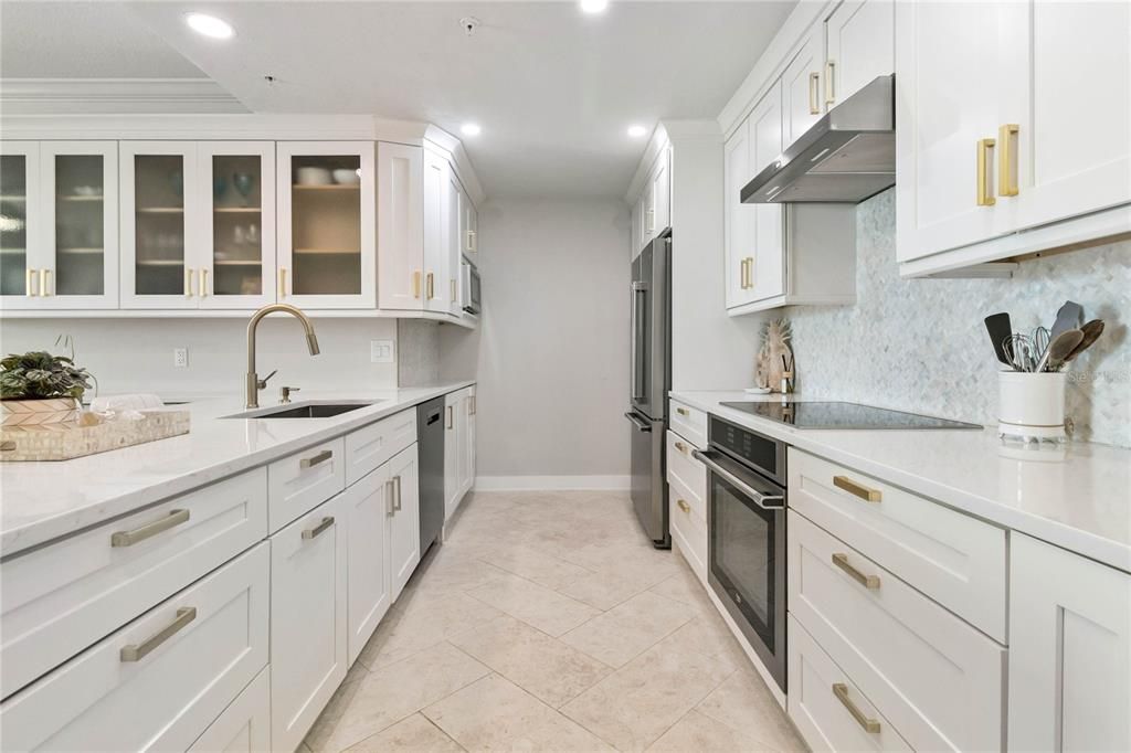 Large galley kitchen