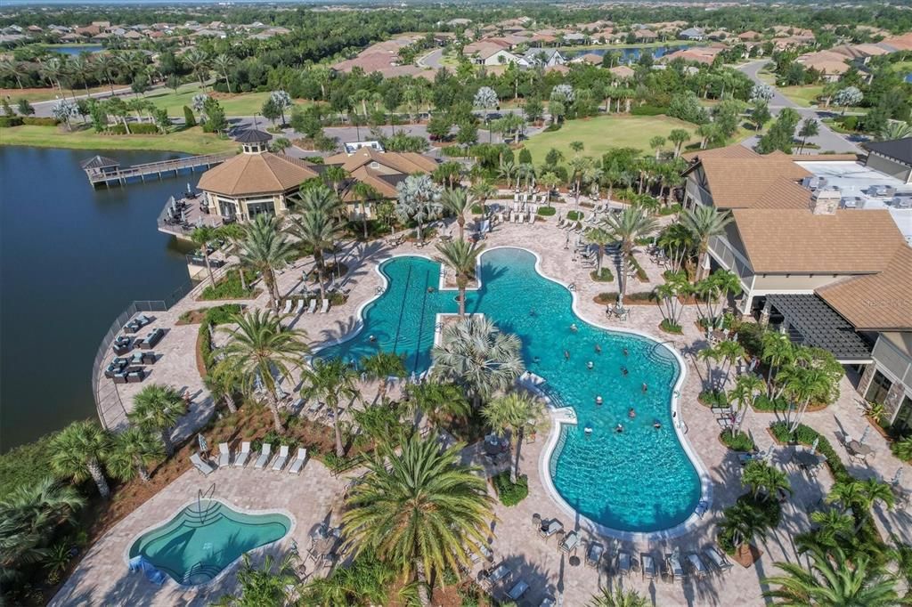 Soak away your cares in the Resort-stlye Spa (lower left corner)