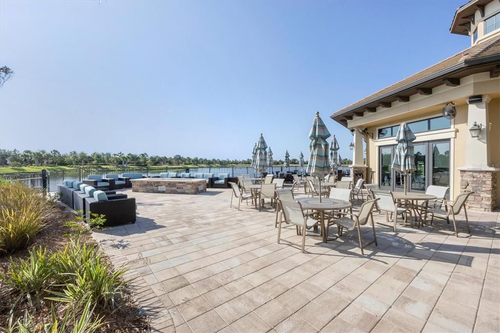 The Lake House patio.