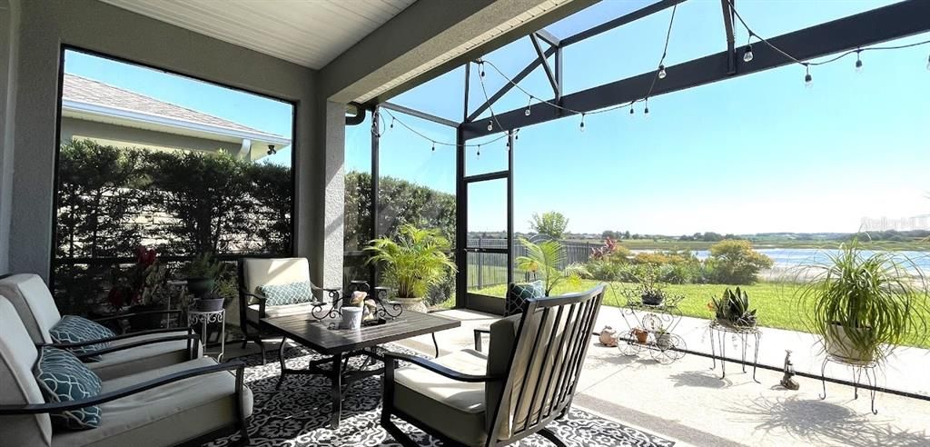 Screened-in and covered patio