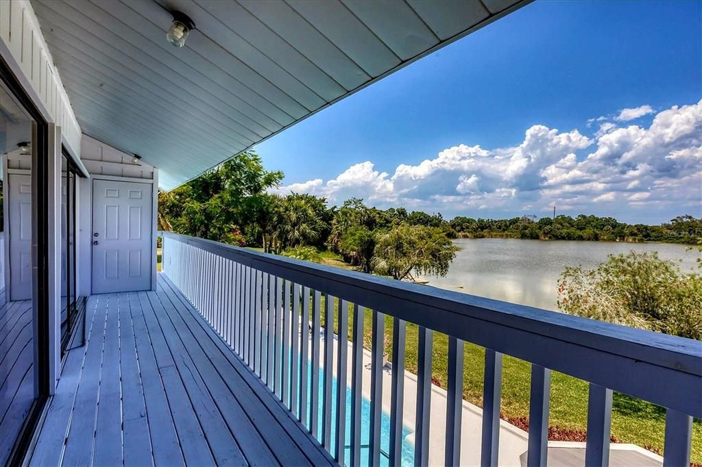 Private 35 foot long balcony