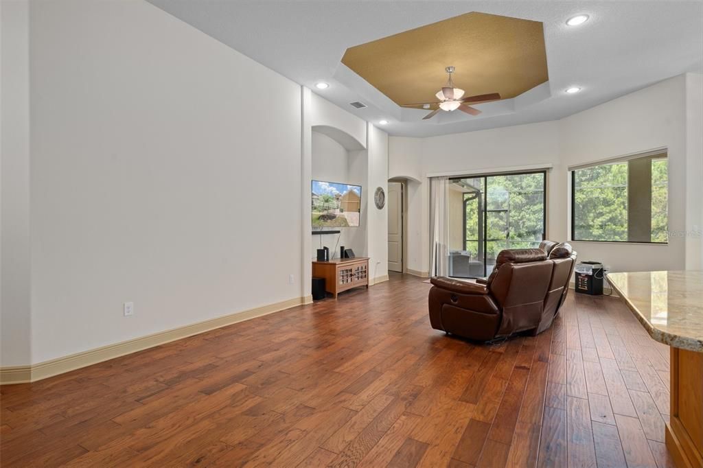 Notice the Stunning Tray Ceilings painted with custom paint colors