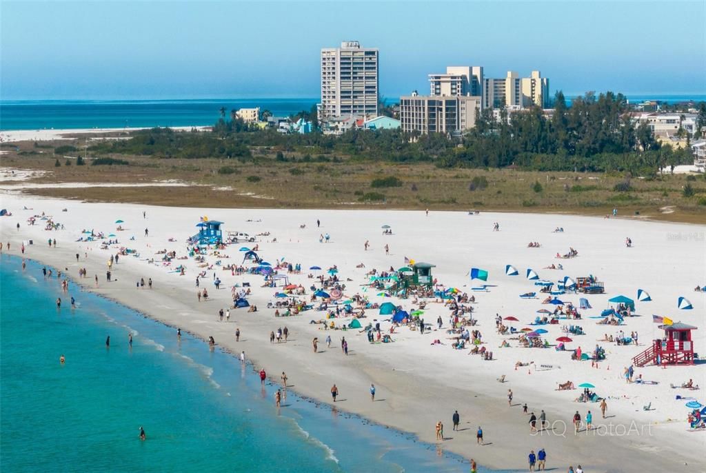 Siesta Key looking towards the village