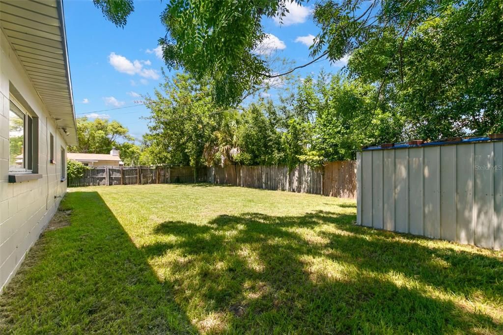 Back Yard Adjacent Home