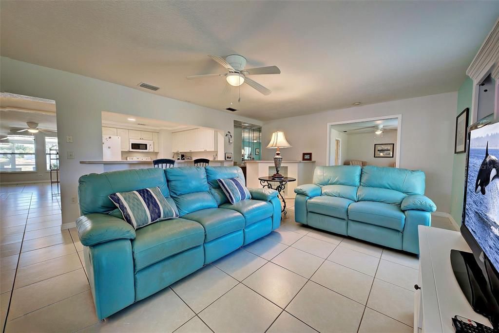 Bar area in family room