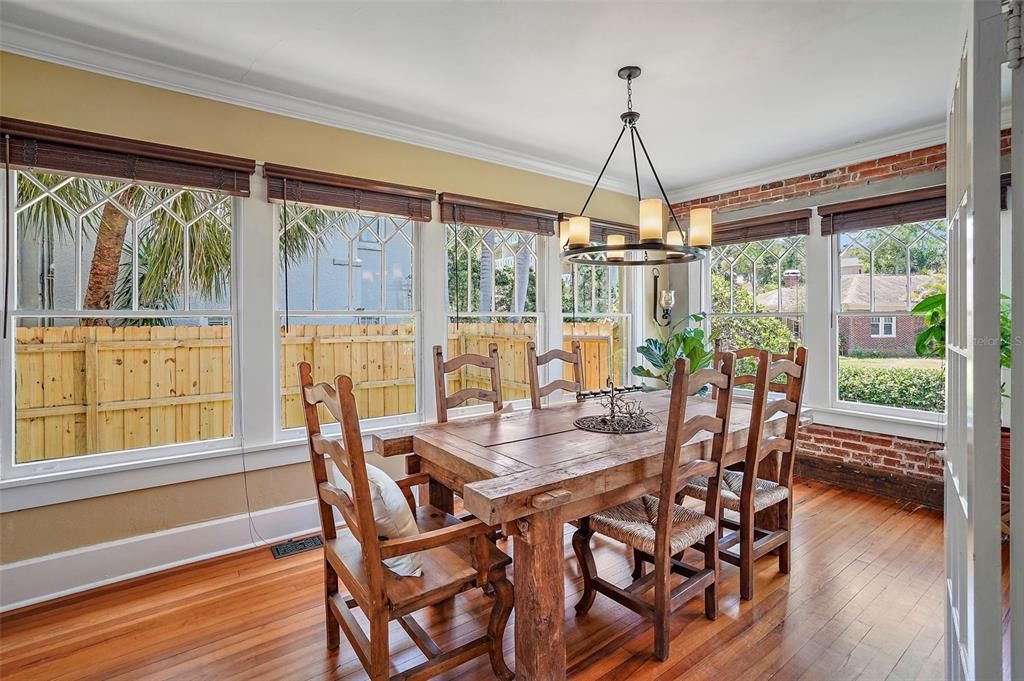 Sunny dining area