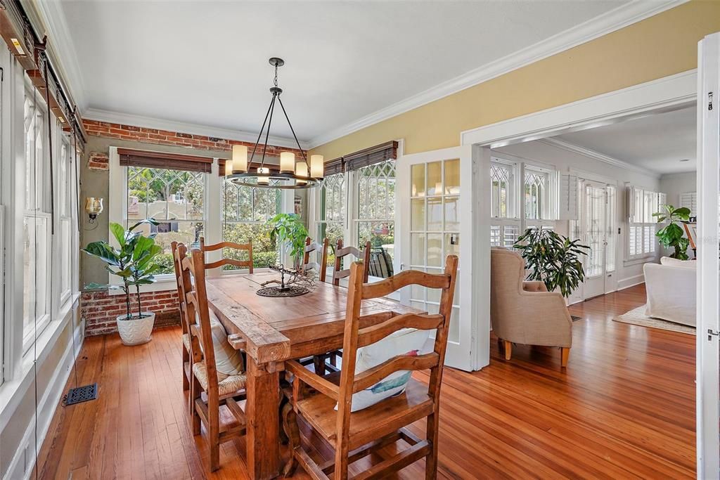 Dining room looks out toward the front of the home