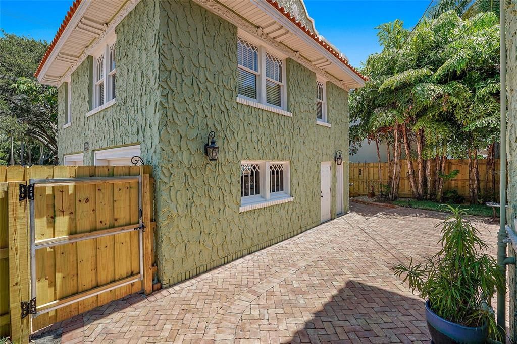 Rear patio & entry from driveway