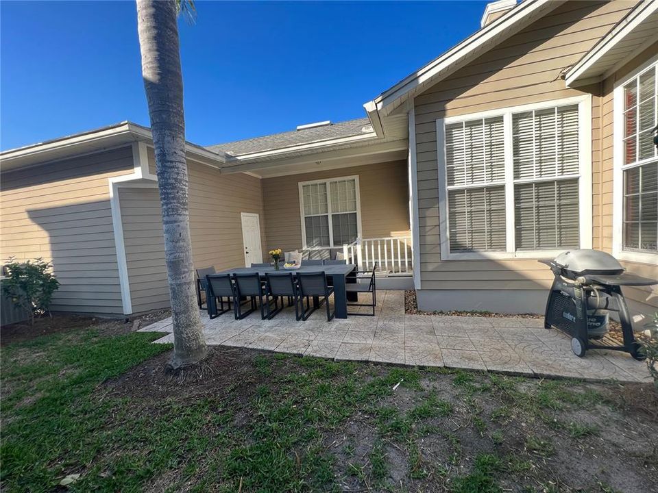 Fenced yard with patio space