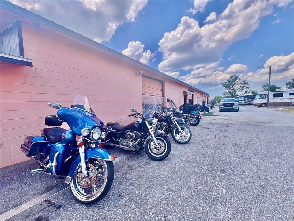 Bikes in Front of Bays