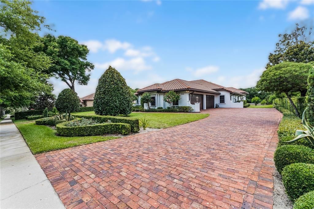 View of the driveway