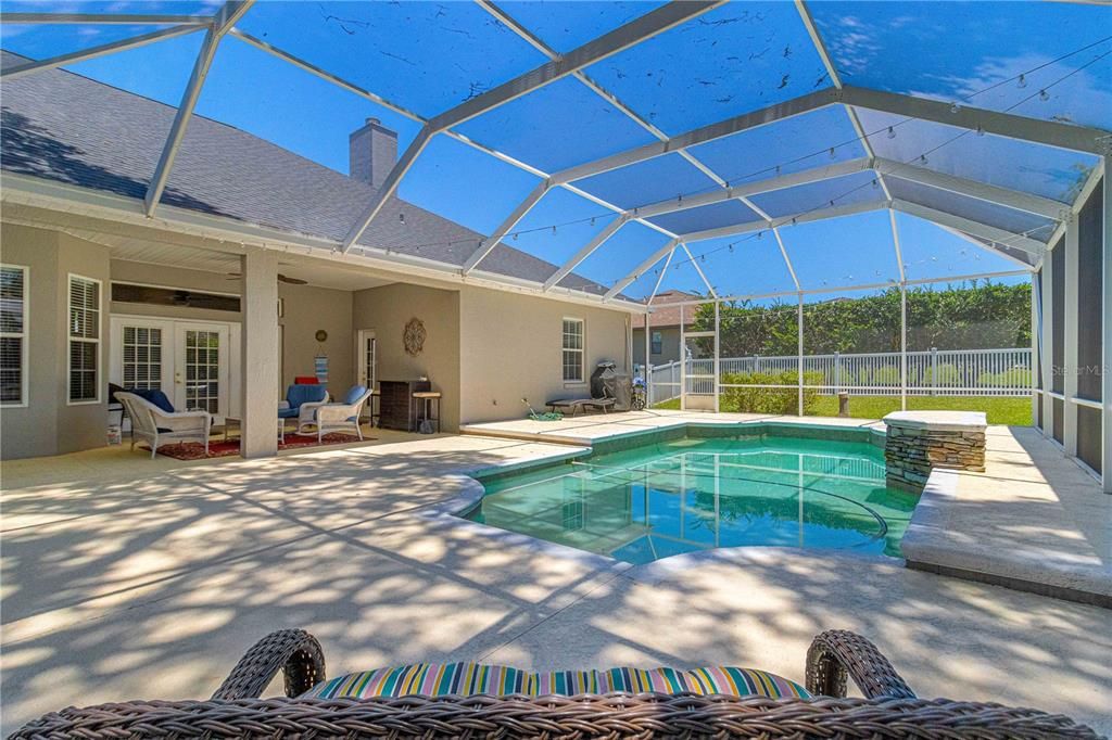 Screen Enclosed Saltwater Pool