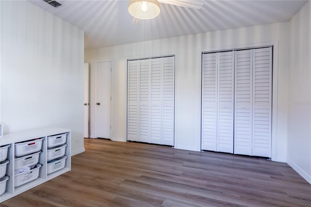 Bedroom 2 with Dual Closets