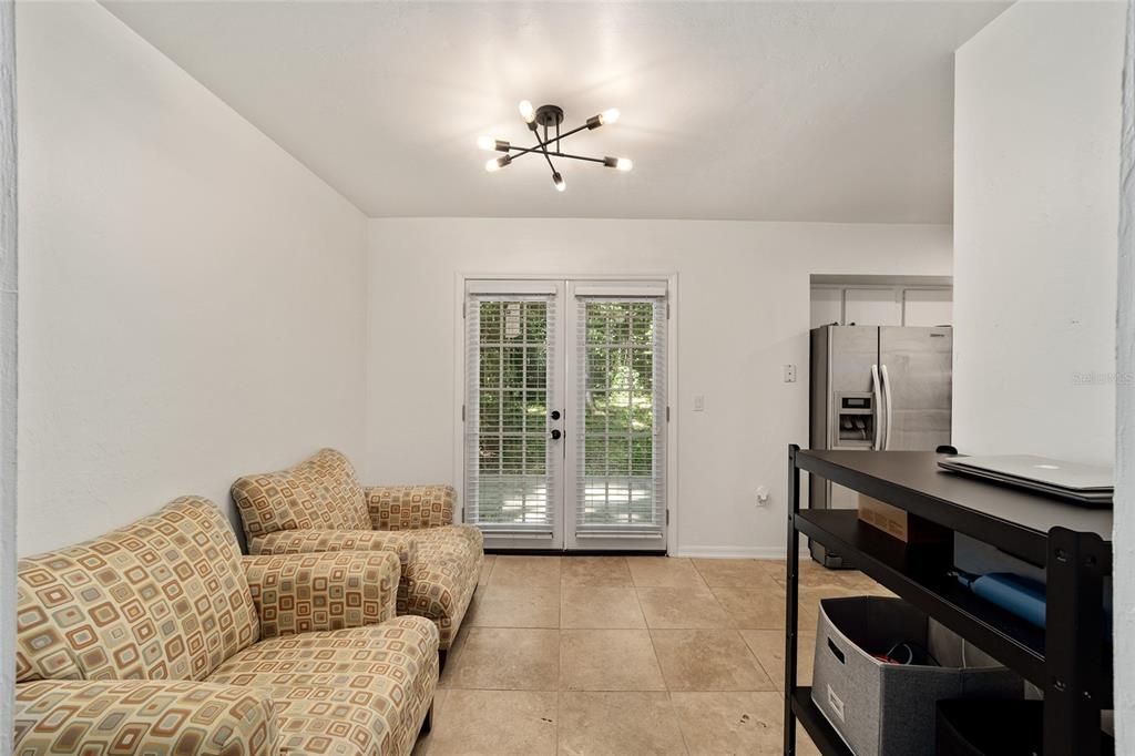 French Doors Leading Out to Deck