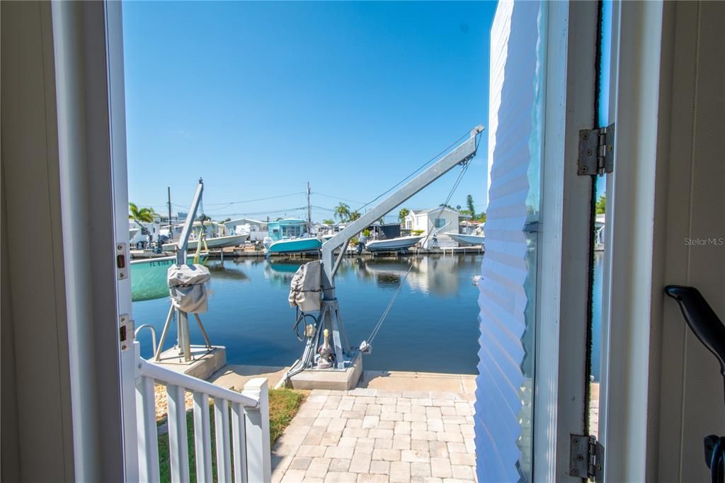 The home has direct water access.