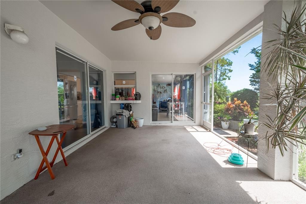 The spacious lanai is ideal for enjoying indoor outdoor living.