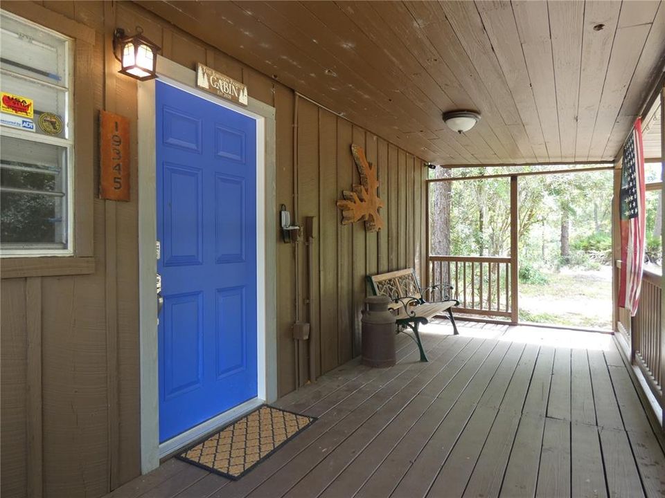 Front entry porch.