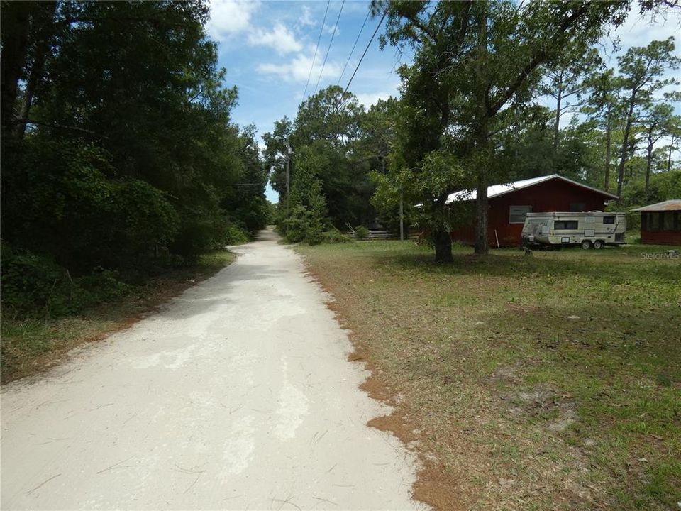 Road leading to property