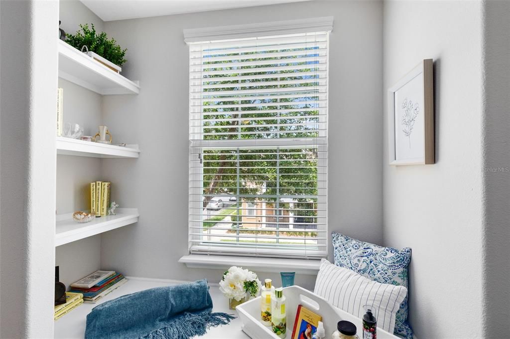 Bedroom 3 with the cutest reading nook!