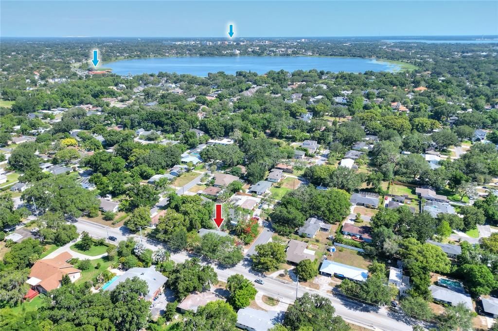 Near Lake Hollingsworth and public boat ramp