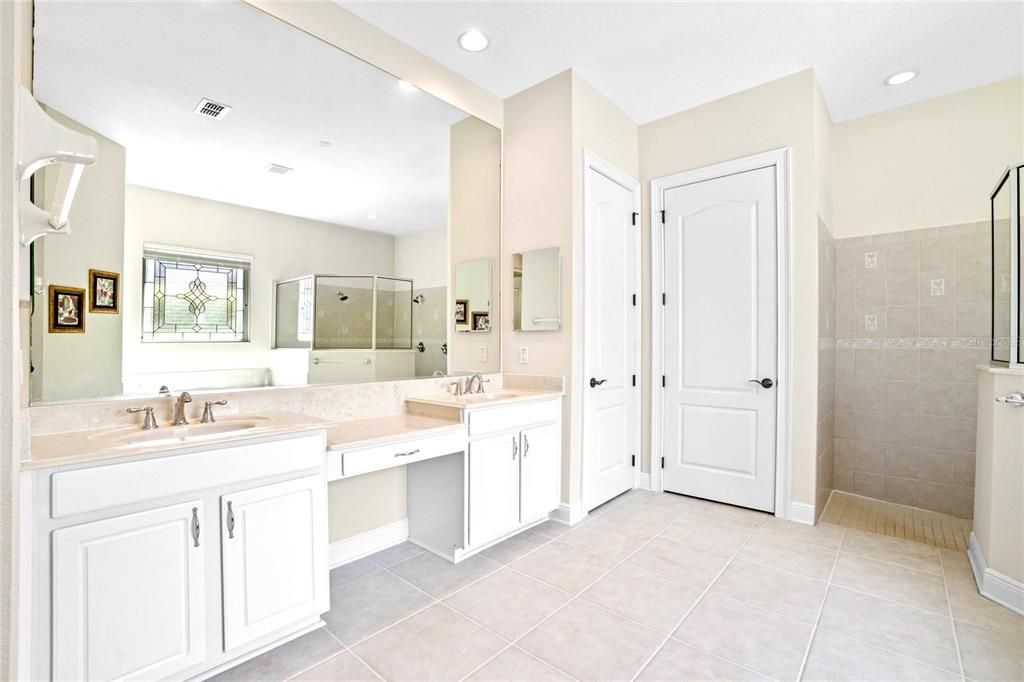 Spa-like Master Bath with Double Sinks