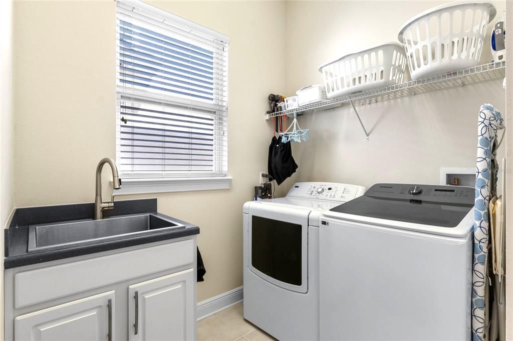 Laundry Room with Utility Sink