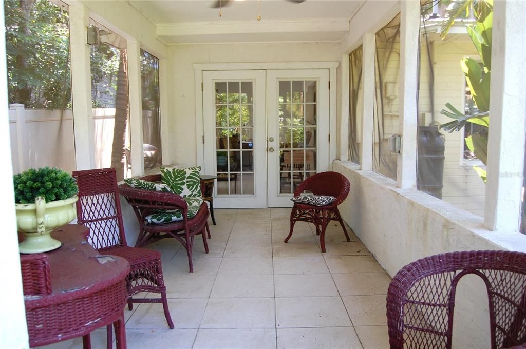 Screened porch