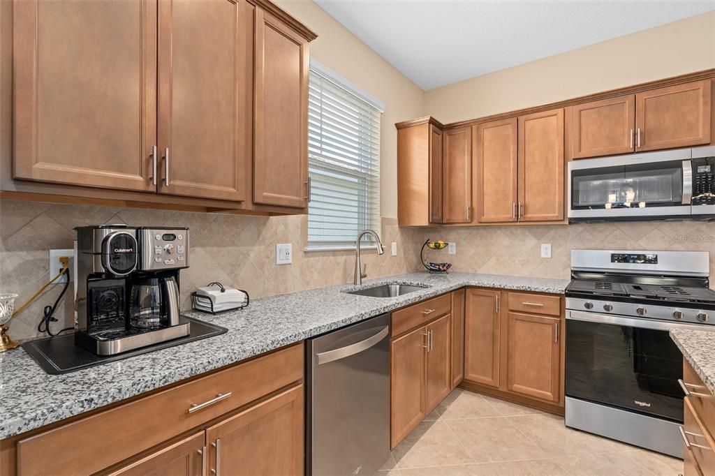 Kitchen with an External Venting Microwave